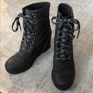 SOREL Lexie Lace-Up Wedge Boots